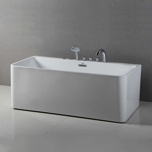 free standing back to wall bath free standing back to wall bath