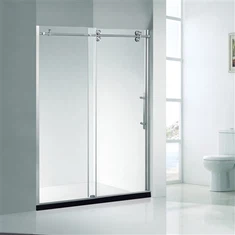 Porte de douche de 72 pouces de salle de bain chromée