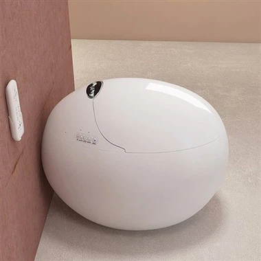 Toilettes intelligentes en forme d'oeuf