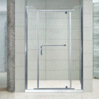 3 panneaux enceintes de douche encadrées à charnière